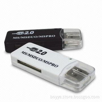 Memory Card Reader with 480Mbps Speed of Transmission, Available for Data Backup